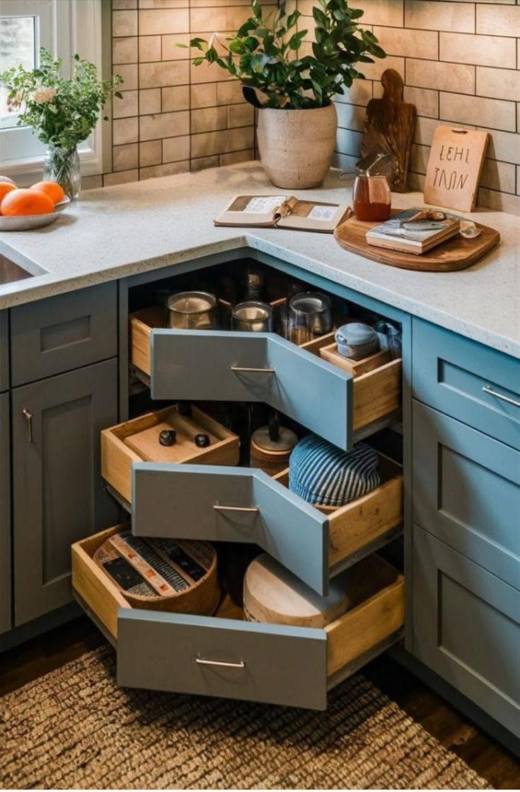 Integrating Smart Storage into Kitchen Cabinet Interiors