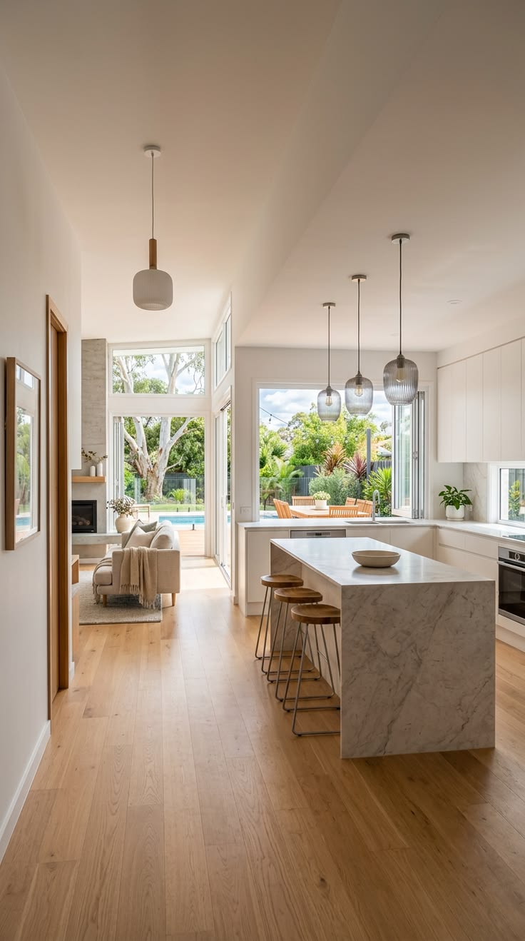 contemporary open kitchen